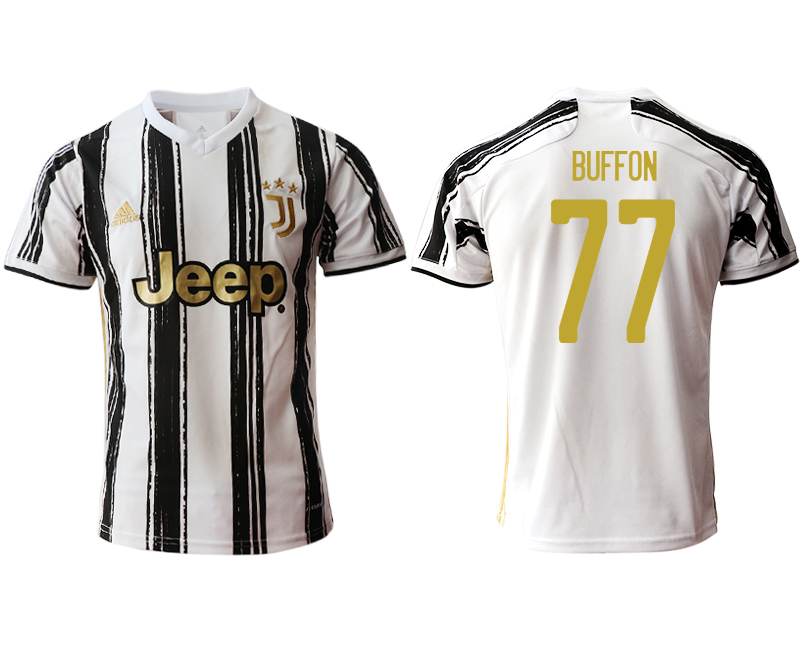 Men 2020-2021 club Juventus home aaa version #77 white Soccer Jerseys1->juventus jersey->Soccer Club Jersey